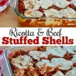 Beef Cheese Stuffed Shells.