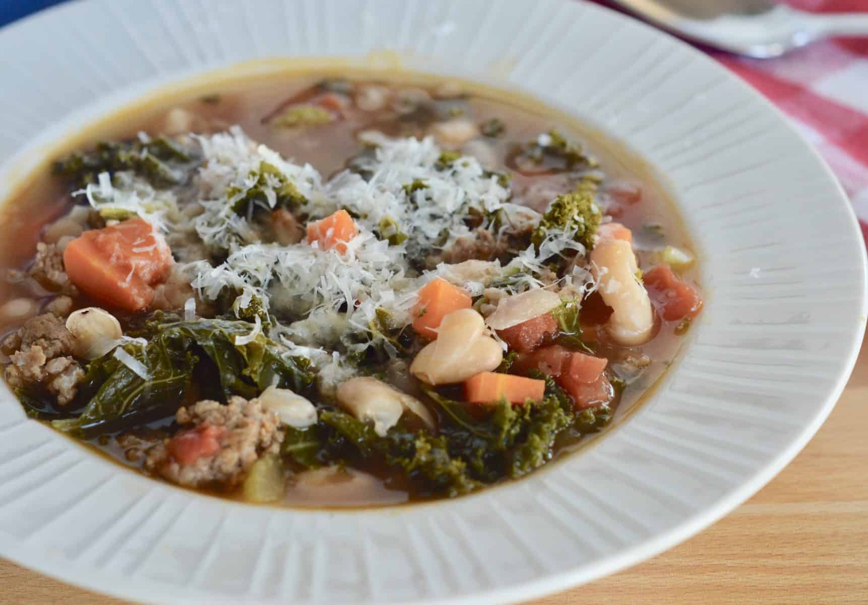 Sausage Kale Bean Soup - This Italian Kitchen