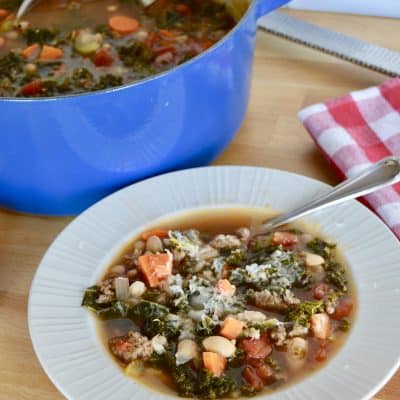 Italian Sausage Kale Bean Soup