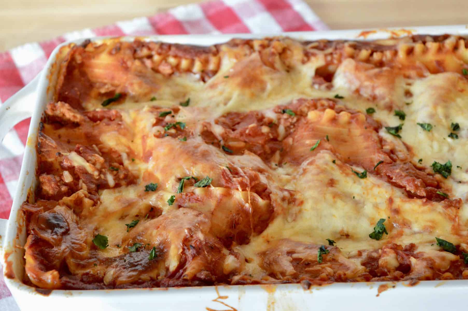 Italian Turkey lasagna.