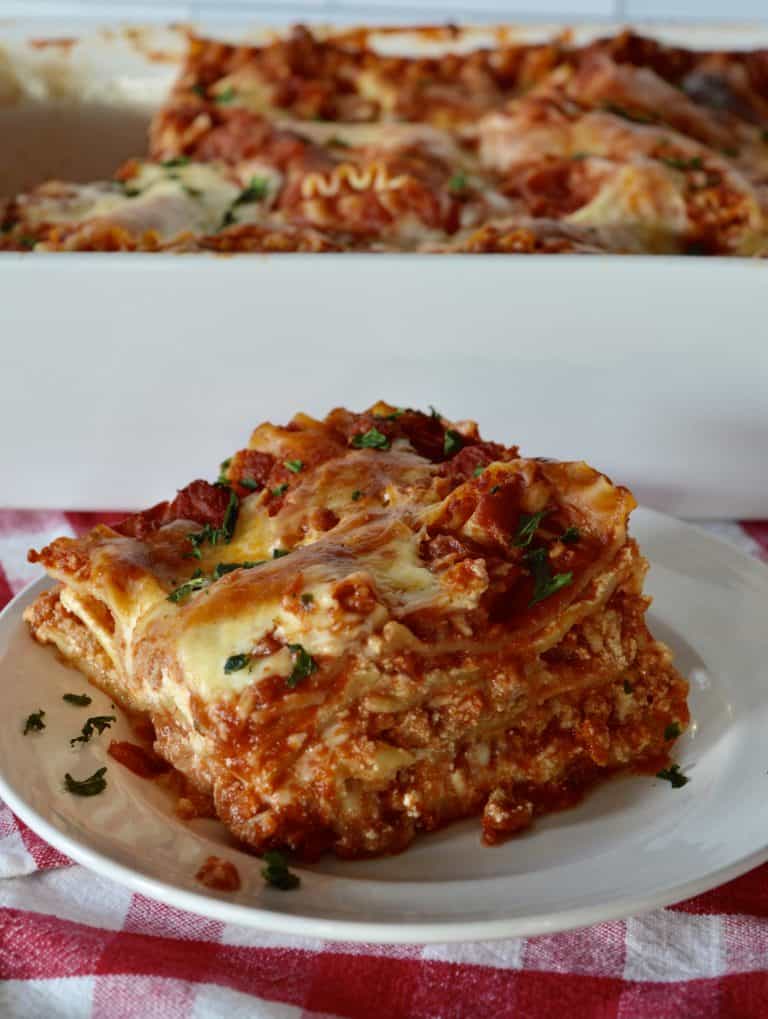 Italian Turkey Lasagna | Easy No Boil Recipe - This Italian Kitchen