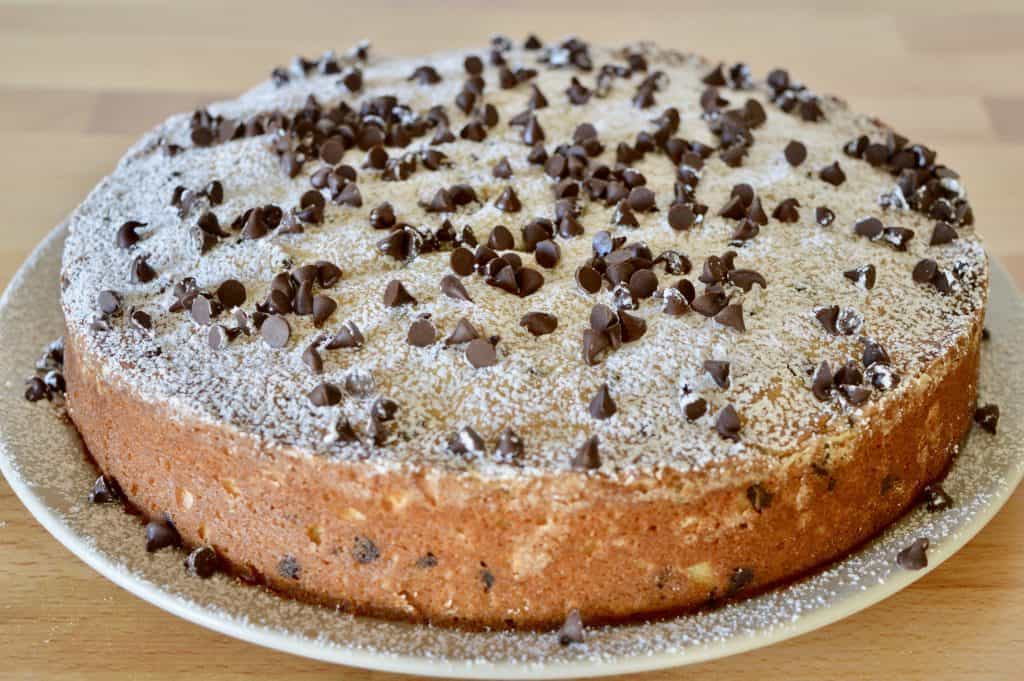 powdered sugar sprinkled on dessert.
