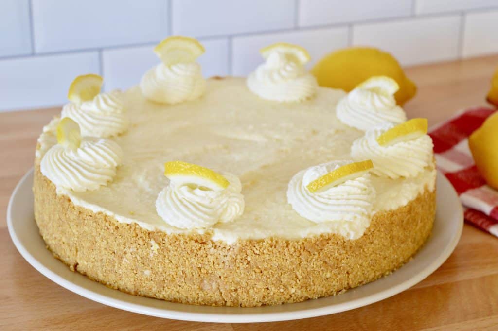 No-Bake Lemon Mascarpone Cheesecake.