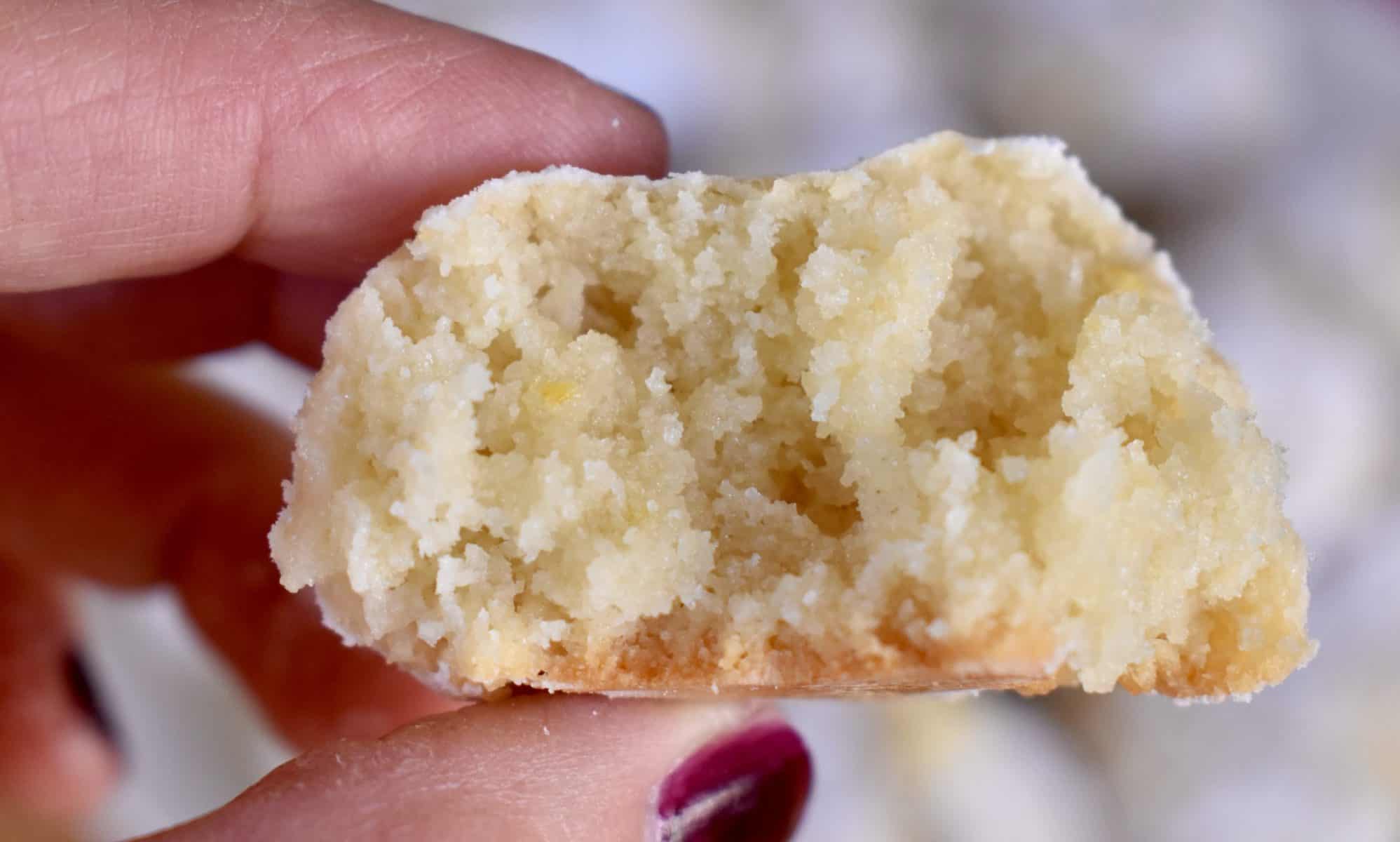 Close up of soft and chewy texture.