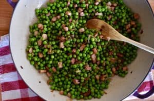 peas and pancetta