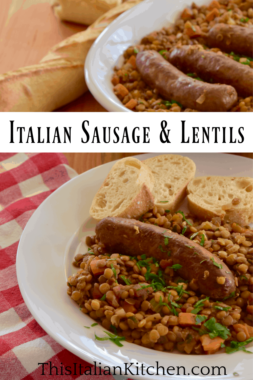 Italian Sausage and Lentils 