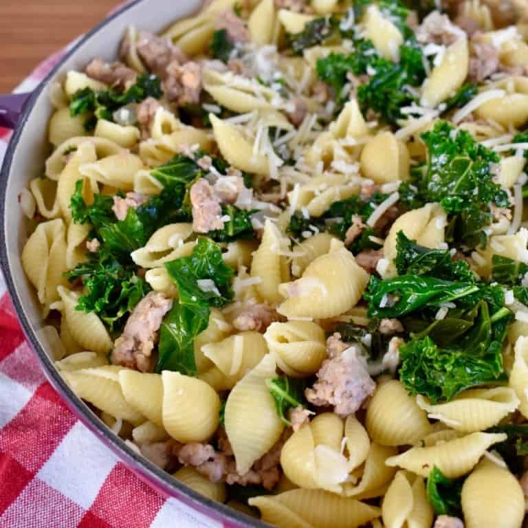 sausage kale pasta