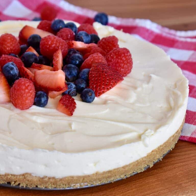 no bake ricotta cheesecake