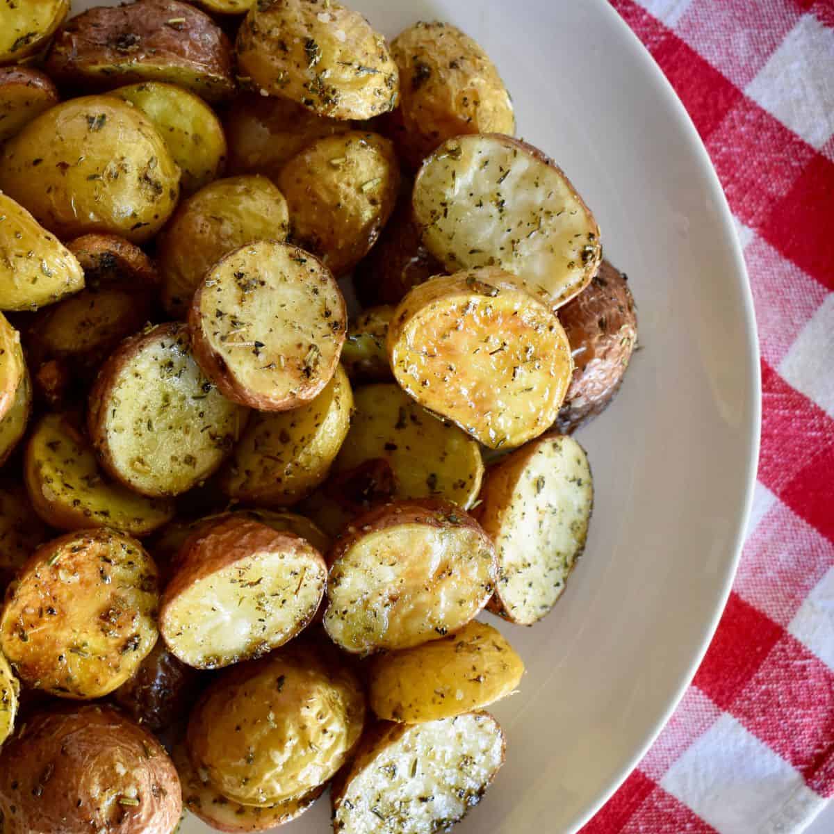 Oven Roasted Potatoes - Dinner at the Zoo