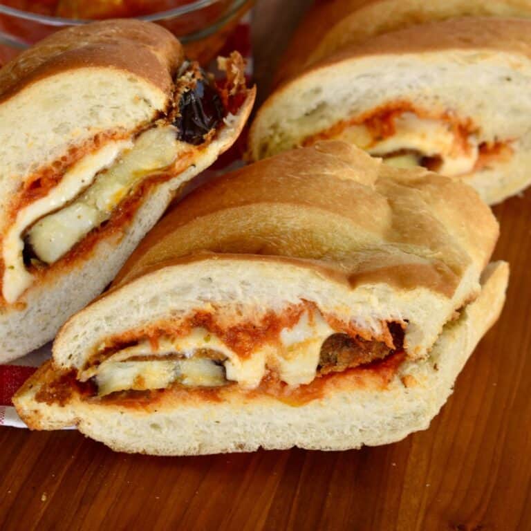 Eggplant Parmesan Sandwich recipe.