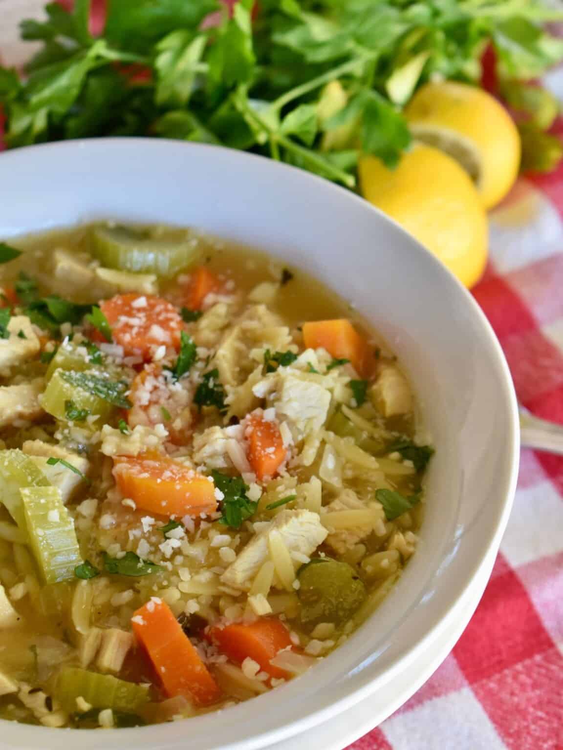 Turkey Orzo Soup - This Italian Kitchen