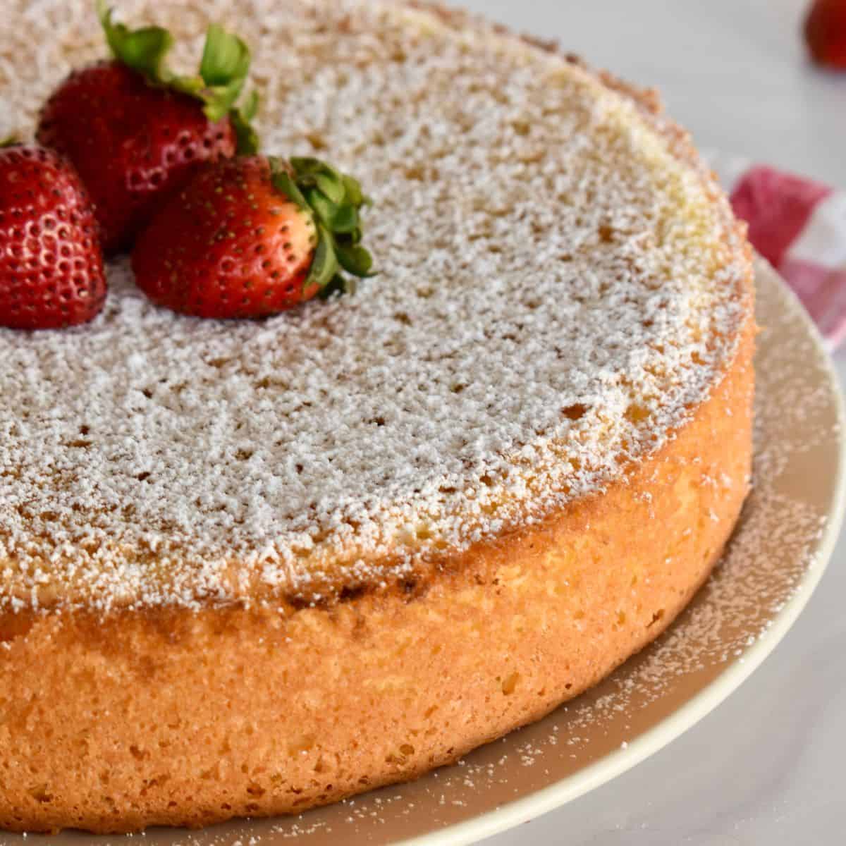 Italian Sponge Cake 3 Ingredients Pan Di Spagna This Italian Kitchen 0625