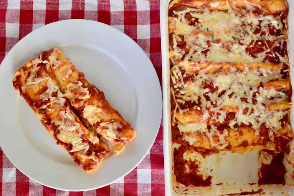 Manicotti Crepes With Homemade Crespelle This Italian Kitchen