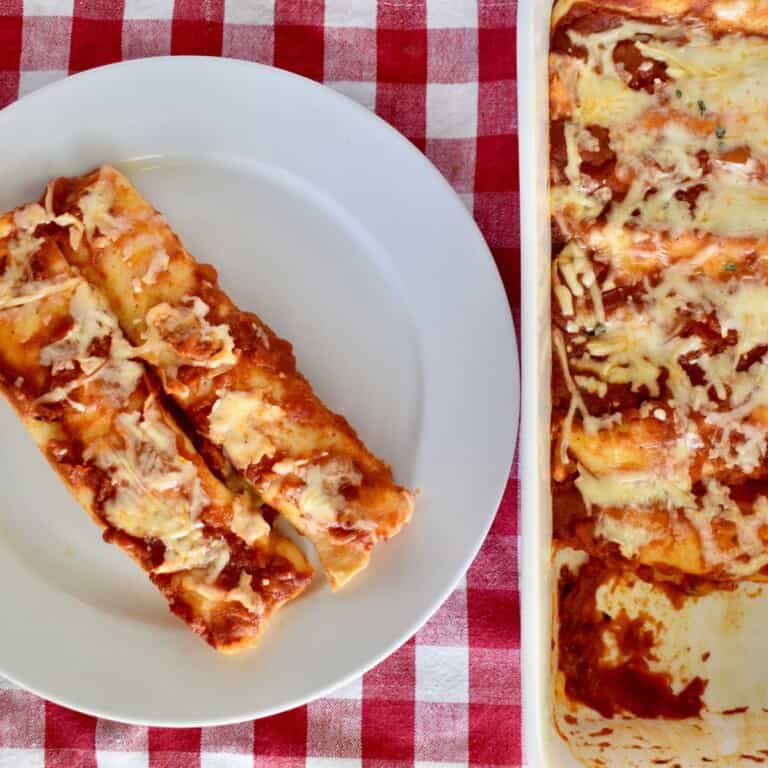 Manicotti Crepes Recipe.