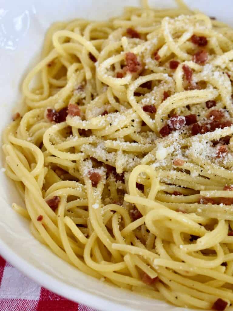 Carbonara with Pancetta (Authentic Italian Recipe) - This Italian Kitchen