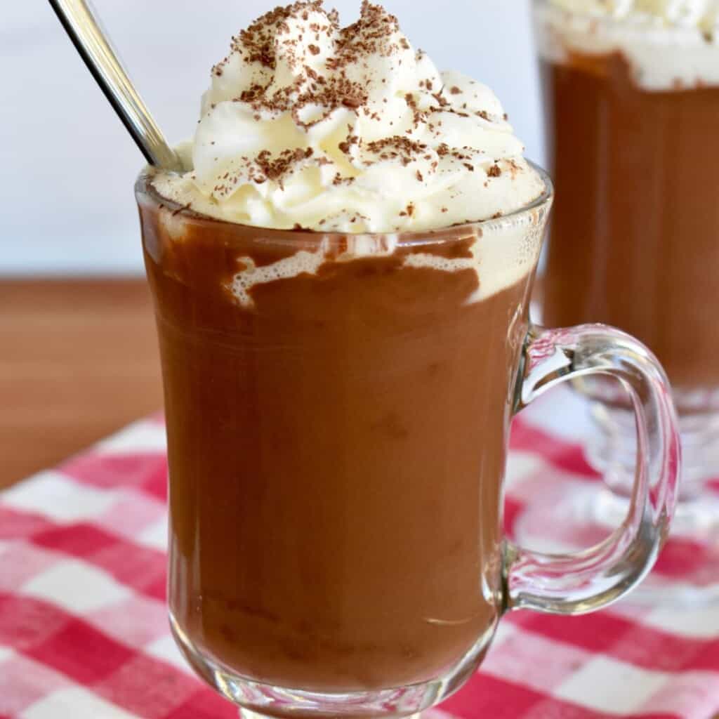 Italian hot chocolate recipe.