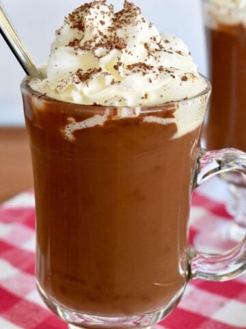 Italian hot chocolate recipe.