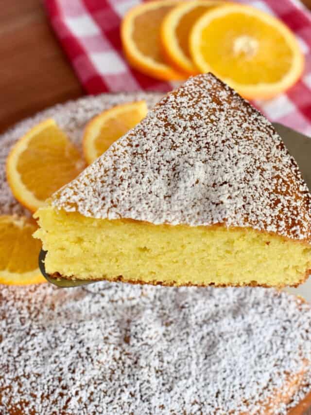 Italian Orange Cake (Made with a Whole Orange!) - This Italian Kitchen