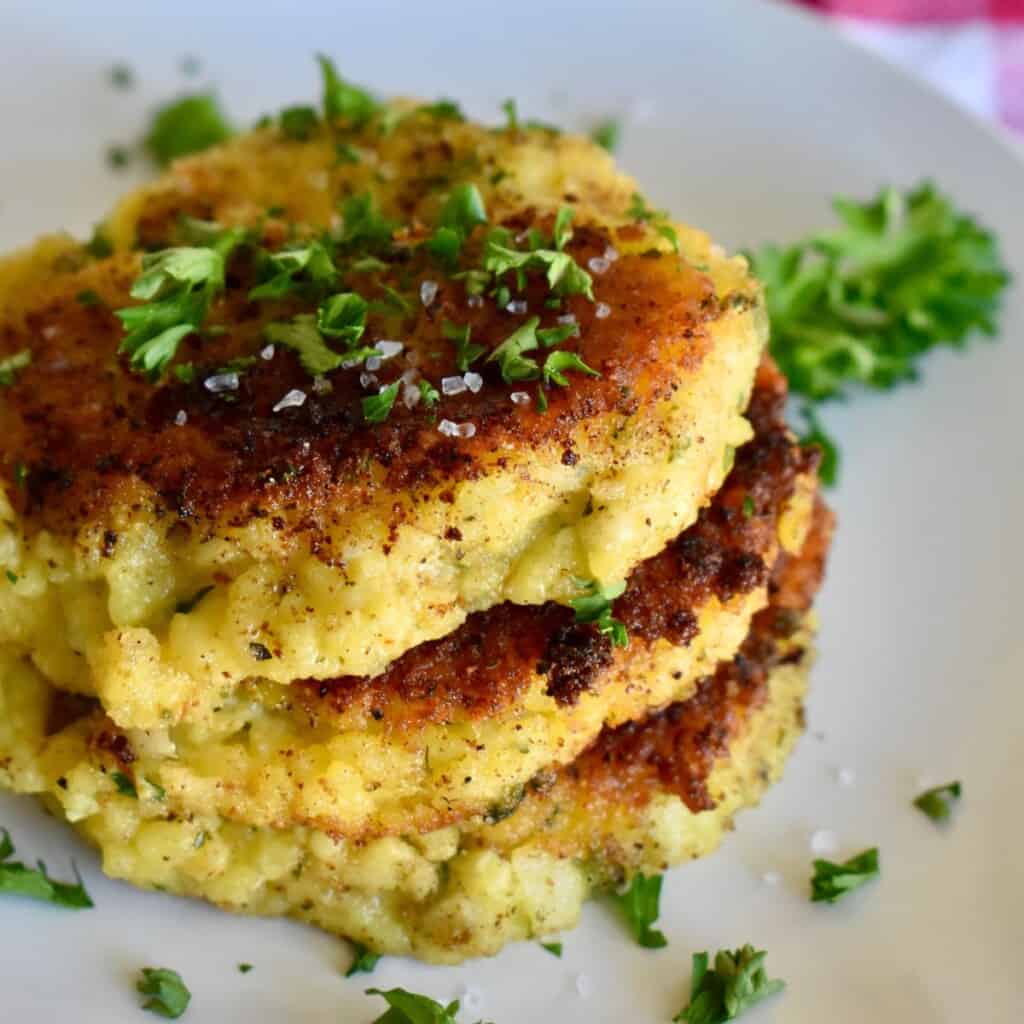 Risotto Cakes (What to Make with Leftover Risotto) - This Italian Kitchen