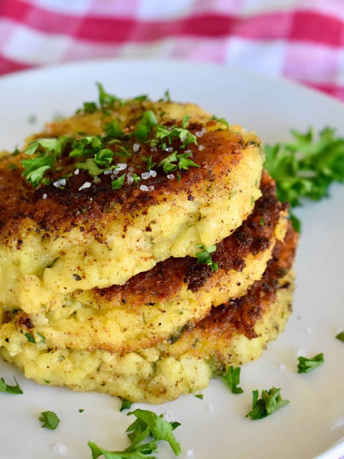 Risotto Cakes (What to Make with Leftover Risotto) - This Italian Kitchen