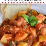 Ciambotta Italian summer vegetable stew.