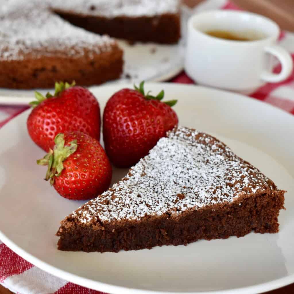 Torta Tenerina Italian Chocolate Cake recipe.