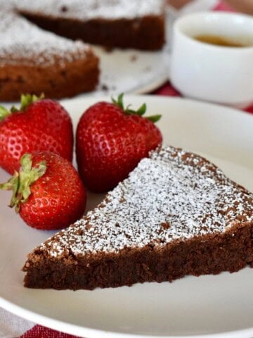 Torta Tenerina Italian Chocolate Cake recipe.