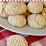 Italian Sesame Cookies.