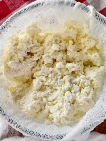 Homemade Ricotta Cheese.