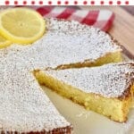 Lemon torta caprese recipe.