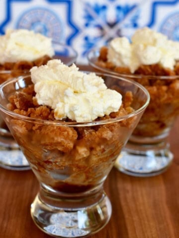 Espresso Granita with whipped cream.