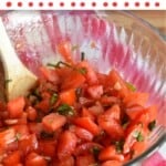 Raw Tomato sauce or pomodoro crudo.